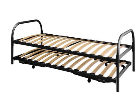 ruimtebesparend onderschuifbed Dubbel divan zonder matras